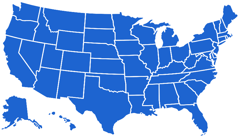 Map of the United States